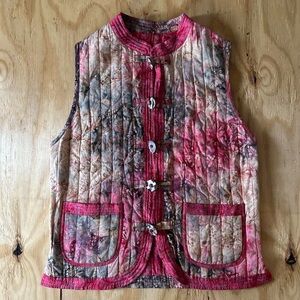 Frivolous Reversible Quilted Batik Vest